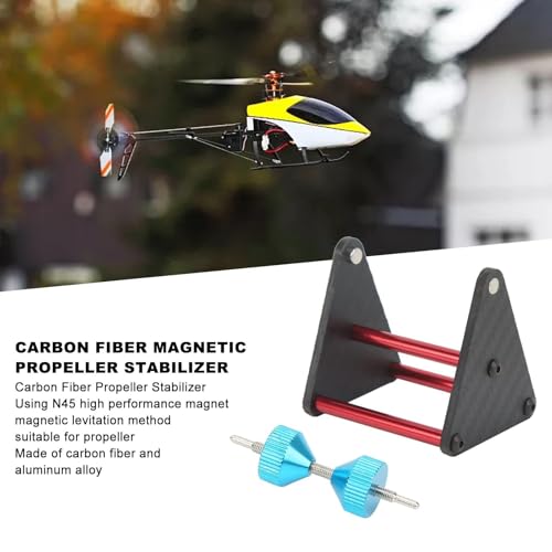 Carbon Fiber Propeller Balancer, N45 High Performance Magnet Multirotor Propeller Lightweight Airplane RC Boat Propeller Balancer for Propellers