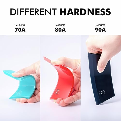 FOSHIO 3 Pack Different Hardness Small Squeegee, Non-Slip Handle Rubber PPF Squeegee, Window Cleaning, Shower Glass Door, Car Windshield - color: Multicolor