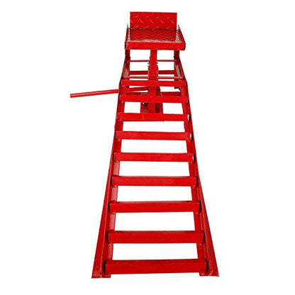 TYFYB 2 Pack 10000lbs Capacity Low Profile Car Lift Service Ramps Truck Trailer Garage Automotive Hydraulic Lift Repair Frame Lift Height Hydraulic Vehicle Ramps Red Red-2 Pack