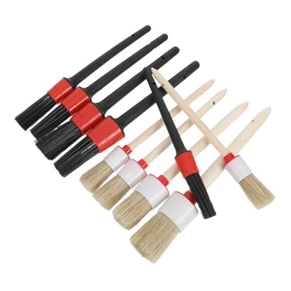 10pcs Auto Detail Cleaning Brush Set with Soft Pp Bristles, Car Interior Detailing Brushes for Dashboard, Vents, and Auto Parts Cleaning, Suitable for Cars, Trucks, Suvs, and Rvs