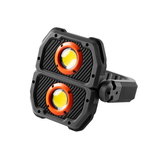 NEBO OMNI 3K Rechargeable Work Light | 3000 Lumens COB, 6 Light Modes, Rotating Magnetic Handles, Built-In Power Bank, Water Resistant, Portable Camping Lantern, Includes USB-C Charging Cable - style: 3000 Lumens
