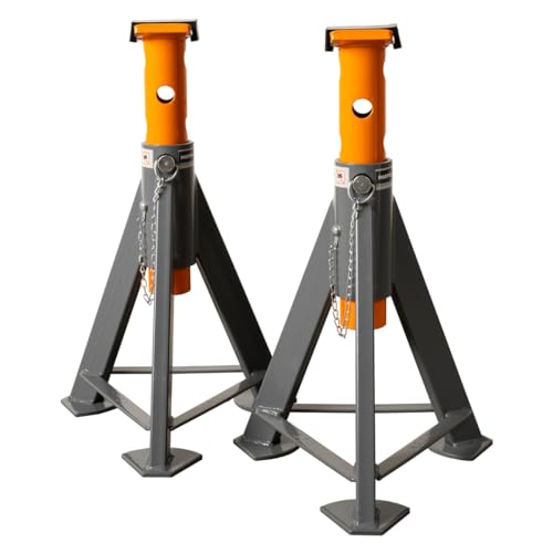6.6-Ton Jack Stands (x2), Suited for All Passenger Vehicles, Pickup Trucks and Some Models Medium-Duty Trucks, Sold in Pair. - size: 6.6-Ton Jack Stands