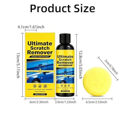 Car Scratch Remover Kit | 60 Second Quick Repair, All Paint Colors, Auto Polishing Compound, Remove Swirl Marks & Door Edge Scratches