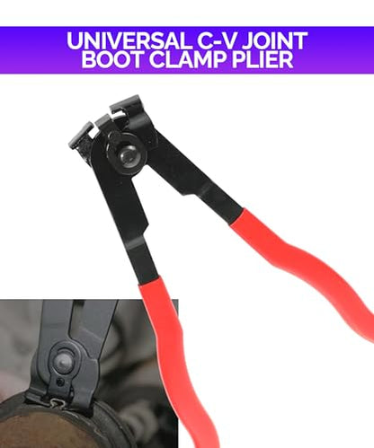 RACOONA CV Boot Clamp Tool Kit, Car Accessories, Automotive Hose Axle Plier with 8pcs CV Boot Clamps