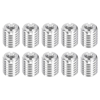 uxcell 10Pcs Threaded Inserts, M4-0.7x10 & M8-1.25x10 Stainless Steel 303 Screw Thread Sleeves Thread Repair Insert for Mechanical Equipment - size: M4-0.7x10 & M8-1.25x10mm