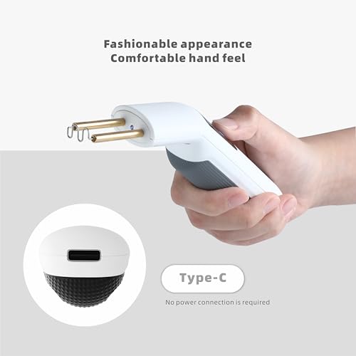 Subbuteo Cordless Plastic Welder Kit, 3-in-1 USB-C Rechargeable Hot Staple Gun with 200PCS Staples, Plastic Repair Kit for Car Bumper, ABS, PVC, Kayak & DIY Projects