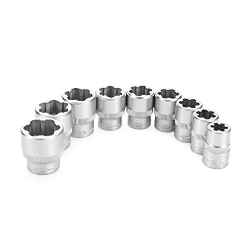 OEMTOOLS 22967 9 Piece Nut Busting Bolt Extractor Socket Set - size: Metric