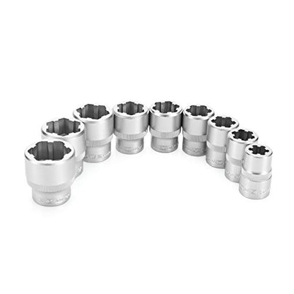 OEMTOOLS 22967 9 Piece Nut Busting Bolt Extractor Socket Set - size: Metric