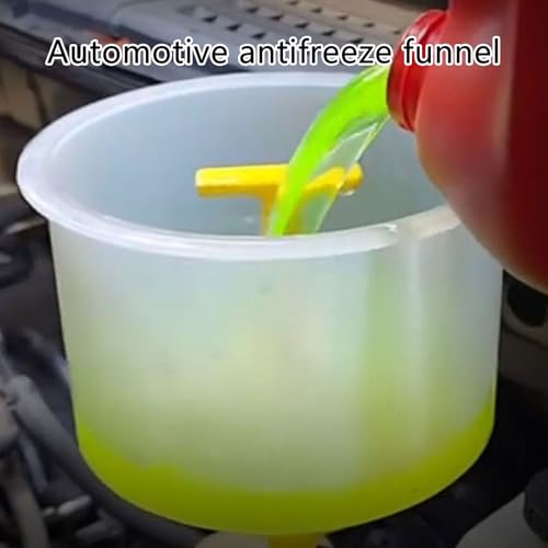 12Pc Automotive Coolant Filling Funnel Spout Set Ensures None Spills During Refills with for Various Vehicles Automobile coolant Filling Anti-Overflow Plastic Funnel Combination