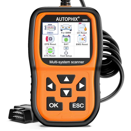 AUTOPHIX 5900 BMW Scanner, BMW Battery Registration Tool with Full System | BMW Diagnostic Scanner Tool with CBS Reset, PCM Clear adaptations, EPB Electronic Parking Brake, BMW Battery Registration
