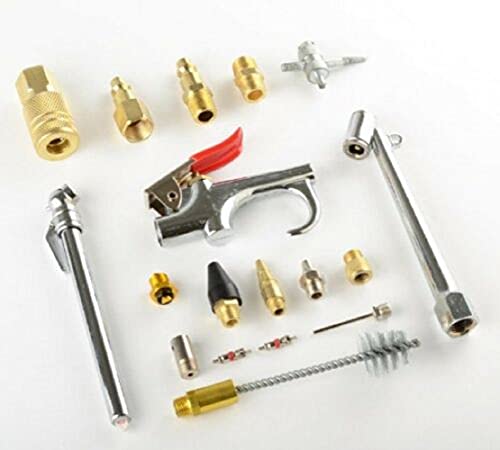New 18pc Air Tool Compressor Blow Gun Chuck Pneumatic Accessory Accessories Kit NEW,Jikkolumlukka
