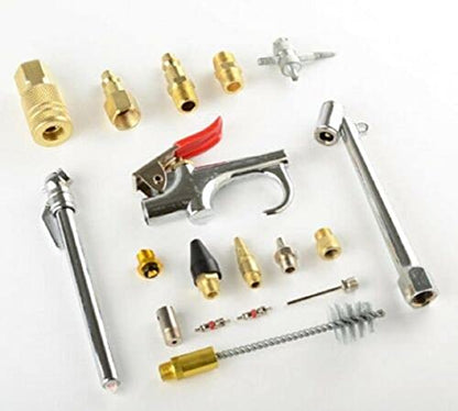 New 18pc Air Tool Compressor Blow Gun Chuck Pneumatic Accessory Accessories Kit NEW,Jikkolumlukka