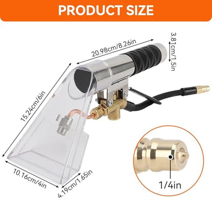 Carpet Extractor Hand Tool, Stainless Steel Upholstery Carpet Cleaning Extractor Machine Detailing Tool Hand Wand Auto Furniture Hand Tool for Stairs Mattresses Car Interior Decorations
