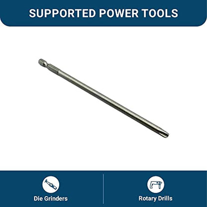 Benchmark Abrasives 1/4 Inch Hex Anti Slip Phillips Insert Screw Head Screwdriver Bits, Rotary Drill Bits for Repairing Electronics, Automotive Parts, Furniture (50 Pack) - (PH3 x 6") - size: PH3 x 6"