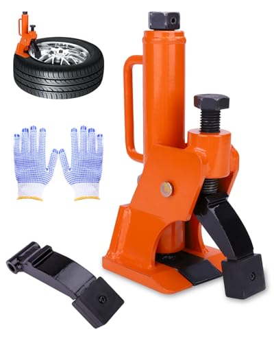 Manual Tire Bead Breaker Tool, Heavy Duty Tire Changer for 38–42 Inch Tires, Tire Bead Removal and Changing Tool for ATV, UTV, Tractor, Truck, Golf Cart with Gloves