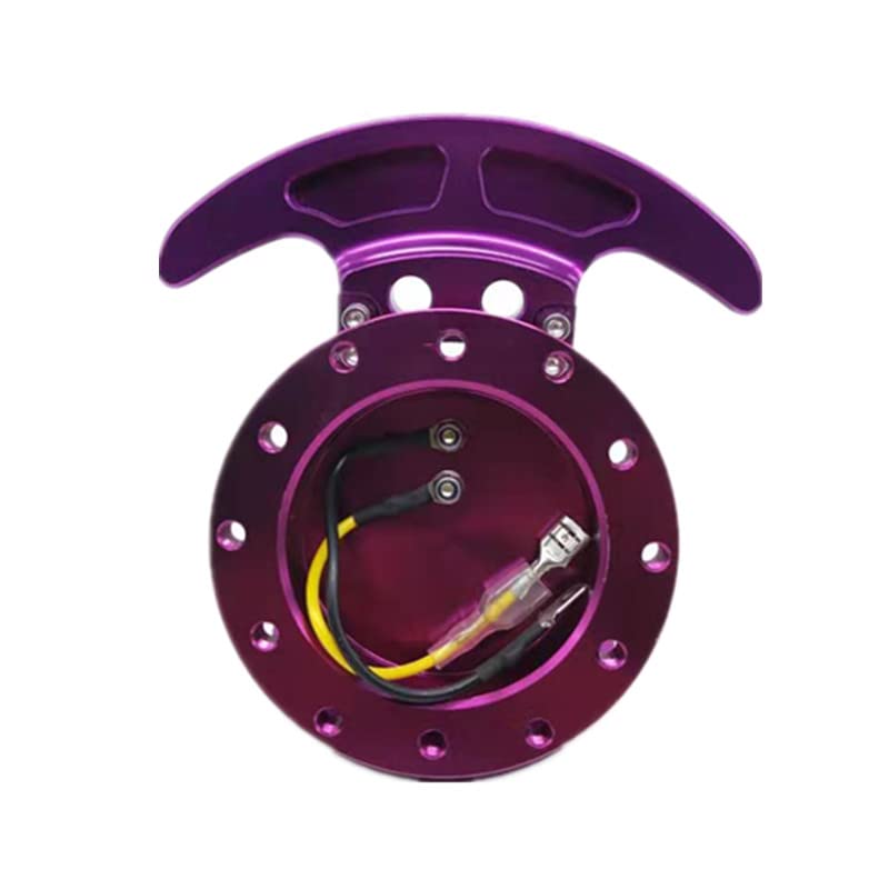 Tilt Racing Steering Wheel Quick Release Hub Kit Adapter Body Removable Snap Off Boss Kit (Purple) - color: PURPLE