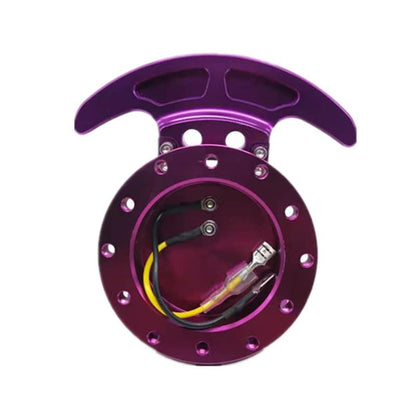 Tilt Racing Steering Wheel Quick Release Hub Kit Adapter Body Removable Snap Off Boss Kit (Purple) - color: PURPLE
