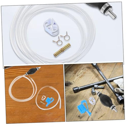1set Manual Hand Siphon Pump for Gas and Oil Use Fuel Transfer Hose Kit for Cars Boats and Motorcycles Prevents Backflow and Ensures Smooth Extraction