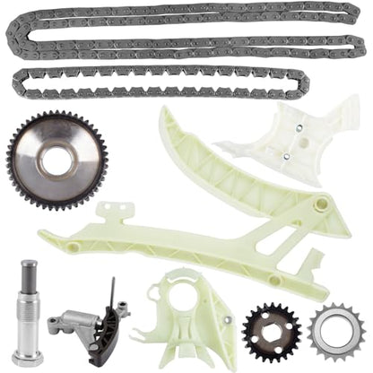Timing Chain Kit with Oil Pump Drive Chain for 2012-2017 BMW 228i, 320i, 328i, 428i, 528i, X1, X3, X4, X5, Z4, N20 N26 2.0L 3.0L Engines – Replaces 11417602649, 11417602653, 11417605367 - color: BMW 2.0L 3.0L Timing Chain Kit