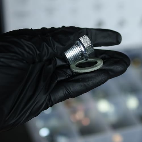 ABN Oil Drain Plug 76pc Assortment – SAE & Metric Drain Plugs & Washer Gasket Set Compatible with Jeep GM Ford Toyota
