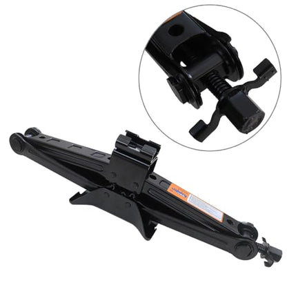 2 Ton 4409 lbs Scissor Lift Jack for Car Jack Kit Spare Tire Changing Tool | Scissor Lift Jack Set Spare Tire Jack Kit For Car For Truck Replacement Emergency Kits for Vehicles Universal ( Basic Set )