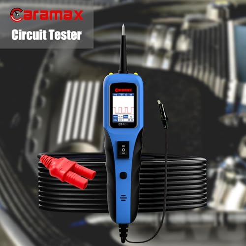 Automotive Power Circuit Probe Tester 12-24V Trailer Light Tester 40FT Cord Resistance&Duty Cycle Digital Multimeter Short&Open Finder Reverse Protection Auto Diode Electrical Diagnostic Kit - size: 12V-24V
