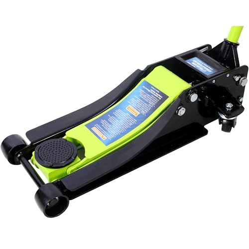 Low Profile Car Jack 4 Ton Portable Floor Hydraulic Jacks 8000 lbs | Heavy-duty steel floor jack with 4-ton capacity, low profile design, lifting range 2.5-20 inches, overload protection va - color: A4