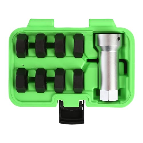 OEMTOOLS Axle Spindle Rethreading Tool Kit for Damaged Axle Spindles | Thread Repair Kit, Metric and SAE Thread Chaser Kit for Universal Fit, Green Storage Case Included