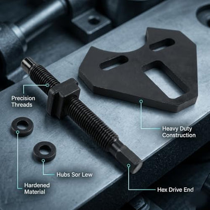 Hub Extractor Tool for Trucks & Cars, 40100 Hub Removal Tool, Carbon Steel Wheel Hub Extractor, Wheel Bearing Removal Tool Compatible with 5, 6, 8 Lug Hub Assemblies, Hub Bearing Puller Separator