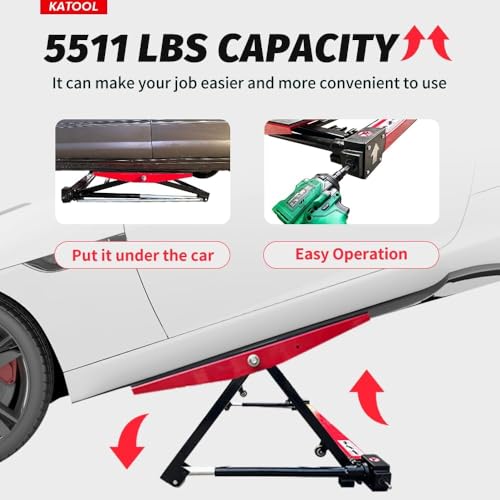 KT-M7700 6600Lbs Vehicle Lift Portable Mini Scissor Car Lift Jack Fit for Promoting Rapidly The Whole Car