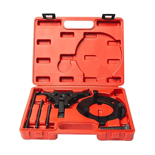 PMD Products 3 ARM Harmonic Balancer Puller and Installer Kit - Professional Automotive Repair Tool Set for Chrysler, GM, Ford, Mitsubishi - Heavy-Duty Durability, Versatile Application