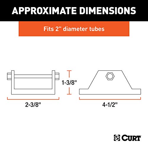 CURT 28271 Trailer Jack Foot, Fits 2-Inch Diameter Tube, Supports 2,000 lbs - size: 000 lbs