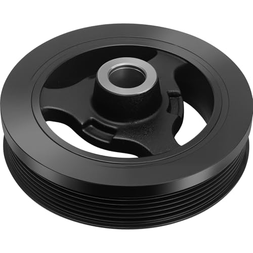 Engine Harmonic Balancer Compatible with 2008-2010 Chrysler Town and Country V6 3.3L/3.8L, 2008-2010 Dodge Grand Caravan V6 3.3L/3.8L, 2007-2011 Wrangler V6 3.8L, 2009-2010 Routan V6 3.8L - size: 594-426