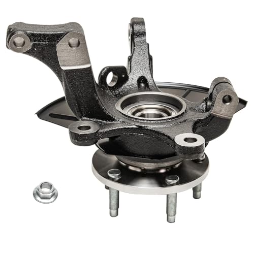 Detroit Axle - Front 4pc Steering Knuckles Kit for 05-12 Ford Escape, 05-11 Mazda Tribute Mercury Mariner, 2 Steering Knuckles & Wheel Bearing Hubs 2 Struts w/Coil Spring Replacement Suspension - size: 4QU47679/ Big strut kit