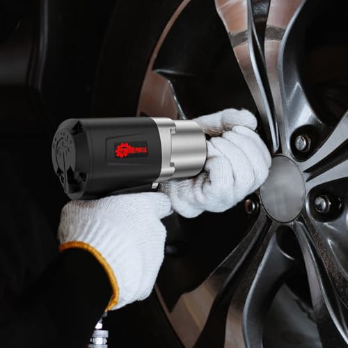 Trivd Frol Air Impact Wrench 1/2" - 1/2 Inch Impact Gun 1/2 Drive, 1500Ft-lbs, 8000RPM High Torque Impact Wrench, Weight 4.74 lb, 1/2 Air Impact Gun for Auto Repair, Tire Shop - style: 1/2 inch Air impact wrench