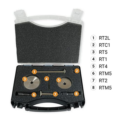 Repair Kits - Faster & Easier to Chase, Restore & Clean Internal or External Threads, All in One Universal Thread Files Set, Inch, Metric, Grooves, Glands, Acme, Buttress Thread - size: Standard Kit (8pc)