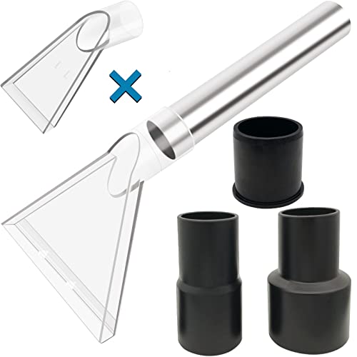 Universal Compatible with All Shop Vacs Extractor Attachment with 2-1/2" & 1-7/8" & 1-1/4" Three Adapters Vacuum Head Extraction Accessory for Upholstery & Carpet Cleaning & Auto Detailing - size: Small+Large