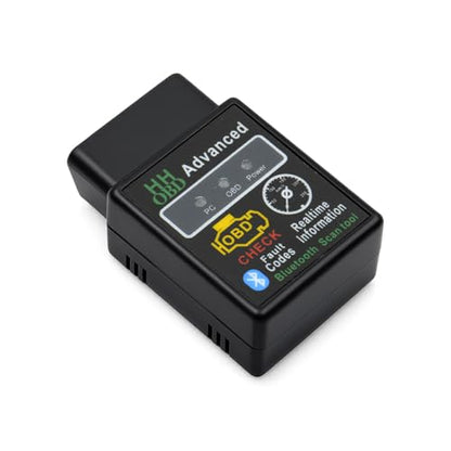 HZEL Bluetooth OBD2 Scanner for Car, OBDII Wireless Vehicle Engine Fault Code Readers Diagnostic Tool, Automotive Check Engine Light Tester Scan Tool, Universal for Most Vehicles