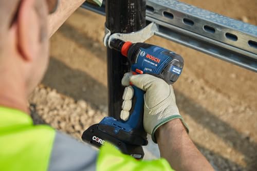 Bosch GDX18V-1860CN 18V Connected-Ready Two-In-One 1/4 In. and 1/2 In. Bit/Socket Impact Driver/Wrench (Bare Tool) | 1, 860 In-Lb Torque, 1/4 in Hex and 1/2 in Square Drive, Brushless Motor, 3-Speed Plus Advanced Modes, Connected-Ready - style: Industrial
