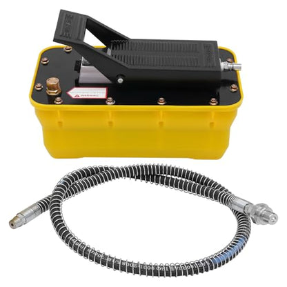 10000PSI Hydraulic Tire Bead Breaker & 70Mpa Hydraulic Foot Pump Kit, Heavy-Duty Steel Tire Change Repair Bead Breaker Tool with Air Hose for Farm, Tractors, Buses, Lawn Mowers, ATV