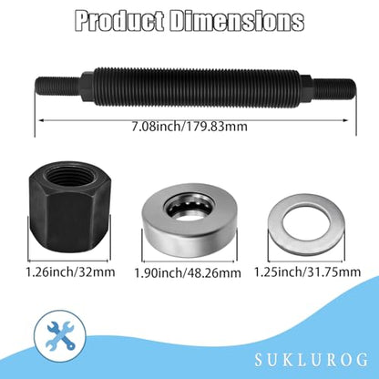66515 Harmonic Balancer Installation Tool Compatible with Chevy 350 SBC BBC Cranks, Sturdy Puller Vibration Damper Crank Pulley Installation Tool Compatible with SBC BBC Small & Big Block Cranks