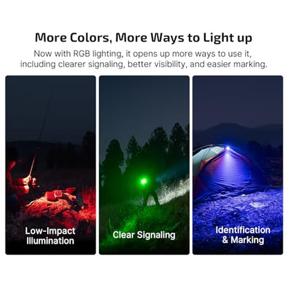 OLIGHT Oclip Pro S Pocket EDC Clip-on Flashlight, Sunken Artifact | RGB, UV, 600 Lumens, USB-C Charging, Flash Modes, Magnetic Clip, Inspection, Signaling, Work, Outdoor Use - color: Sunken Artifact