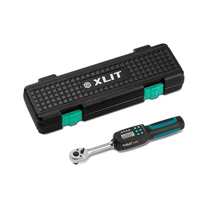 3/8" Digital Torque Wrench 1.33-44.25 ft-lb/1.8-60 Nm, ±2% Accuracy, LED & Buzzer Alerts, 4 Units, Industrial CR-V Steel, Calibration Report & Protective Case for Car, Motorcycle, Bike Repair - size: 3/8", 1.33-44.25 ft-lb (1.8-60 Nm)