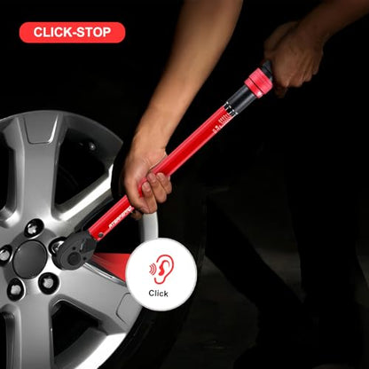ATsafepro 1/2 Torque Wrench,1/2 Torque Wrench 30-250 Ft Lb(40.7-339.0 Nm) Dual scale,torque wrench 1/2 drive 250 ft-lb Pre-Calibrated Accuracy+-3% - Ideal for Automotive & Heavy Machinery Use - style: 1/2" 30~250 FT.LB Torque Wrench