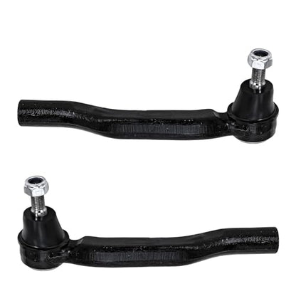 Detroit Axle - FWD Front Steering Knuckles & Wheel Hub Bearings Outer Tie Rod Ends Replacement for 2011-2017 Toyota Sienna - 4pc Set - size: 4SU48686/Kit