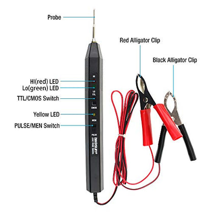 allsun EM4610A Logic Probe Electrical Circuit Tester Indications for Logic Level Pulse Detection