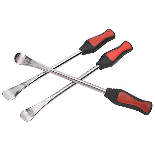 CHICIRIS Tire Spoon Lever Set Stainless Steel Easy Handle Protect 6 Piece Motorcycle Bike Tire Change Kit for Mechanics Enthusiasts Home Garage Maintenance