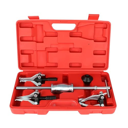 SCITOO 3 Jaw Gear Bearing Slide Hammer Puller Set, Universal Internal & External Gear Pulley Puller Set for Pulling Out Gears Bearings