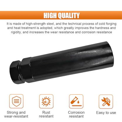 7 Spline Tuner Lug Nut Key, Car Wheel Lock Removal Tool | Replacement for Spline Lug Nut, Aftermarket Lug Nut Socket Key Tool for 19 mm(3/4") and 21 mm(13/16") Hex Socket Wrench - size: 7 Spline