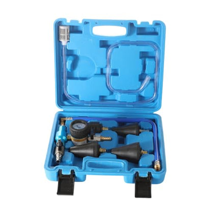 Coolant Vacuum Refill Kit, Vacuum Coolant Refill Kit with Pressure Gauge, 5 Sizes Adapters, Cooling System Vacuum Purge & Refill Kit for Most Vehicles